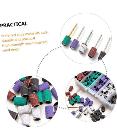 minkissy 3 Sets Nail Polish Set Manicure Polisher Buffer Nail Kits Nail Grinding Sanding Bands Manicure Band Nails Kit Nail Art Tool Sanding Bits for Nail Drill Frosted Mandrel Alloy - Buy Online on GoSupps.com