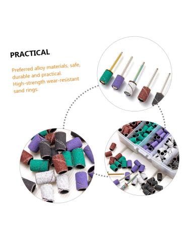 minkissy 2 Sets Nail Polish Set Sanding Bands for Nail Drill Nail Sand Rings Manicure Band Professional Nail Drill Nail Polishing Band Nail Polishing Rings Nail Bit Nail Tape Polisher Alloy - Buy Online on GoSupps.com