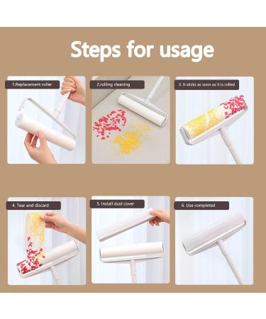 Carpet Cleaning Lint Roller - Portable Mini Lint Rollers for Clothes & Pet Hair | Travel & Refill Options Available (Color: Kita - Buy Online on GoSupps.com