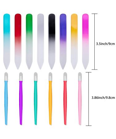 BQTQ 42 Piece Glass Nail Files & Cuticle Pusher Set - Manicure Kit for Natural Nail Care - Buy Online on GoSupps.com