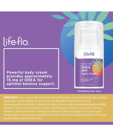 Buy Life-flo DHEA Plus Highly Absorbent Body Cream 2 oz - Enhance Skin Health - Buy Online on GoSupps.com