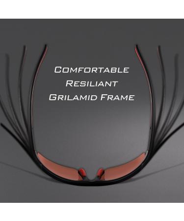 KastKing Cuivre Polarized Sport Sunglasses - Ideal for Driving, Fishing, Cycling - UV Protection - Gloss Black/Smoke-Cobalt Mirror - Buy Online on GoSupps.com