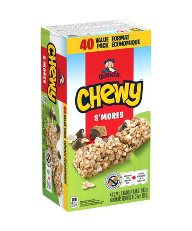 Quaker Chewy S'mores Granola Bars 960g/33.9 oz (40 Count) - Imported from Canada - Buy Online on GoSupps.com