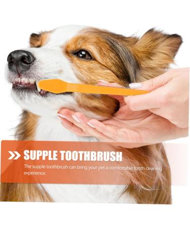 BESPORTBLE 8pcs Double Head Dog Toothbrush Pet Oral Pet Toothpaste Handheld Pets Toothbrush Pet Toothbrush Pp 1 count (Pack of 1) As Shown - Buy Online on GoSupps.com