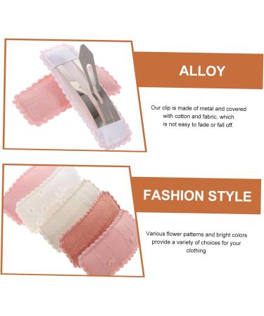 Beavorty 5 Pairs hairpin hair accessories for women small hair clips large hair clips for thick hair metal hair clips wedding hair clips hair clip for thick hair Miss girl Bobby cloth - Buy Online on GoSupps.com