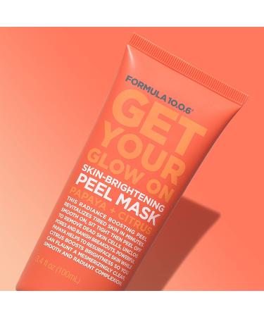 Formula 10.0.6 Get Your Glow On Peel Mask - Brightening Papaya & Citrus | 3.4 fl oz - Buy Online on GoSupps.com