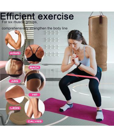 Exercise Bands Resistance Bands for Exercise Set of 5 Elastic Workout Bands for Exercise Training Stretch Training Fitness Pilates Physical Therapy Rehab Yoga with Resistance Bands Carrying Bag - Buy Online on GoSupps.com