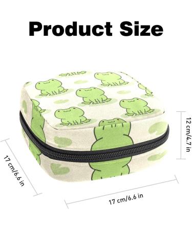 Shop Cute Frog Lady Napkins & Portable Period Bags for Women | Menstrual Cups Breastfeeding Pillows & Tampon Storage - Colorful 6 Piece Set - Buy Online on GoSupps.com