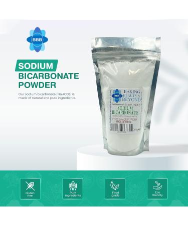 Baking Beauty and Beyond Professional Bakers Quality Sodium Bicarbonate Powder - Gluten Free Natural and Pure Baking Powder for Cooking Baking Snacks and More 200gm - Buy Online on GoSupps.com