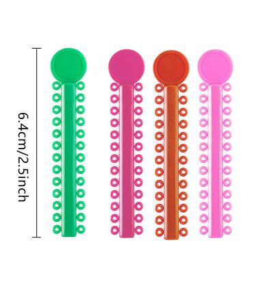 Orthodontic Ligature Ties 1040 Pcs - Multi-Color Elastomeric O-Rings for Braces - Assorted Dental Ligature Bands - Buy Online on GoSupps.com