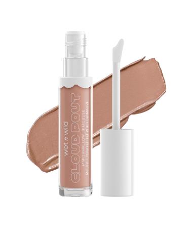 Lip Cream By Wet n Wild Cloud Pout w/ Marshmallow, Light Brown Fluffernutter | Argan Oil | Vitamin E | Marshmallow Flavored