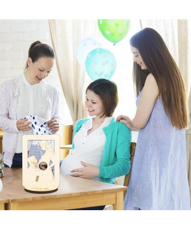 Moncap Pregnant Mama Bump Photo Frame - Wood Ultrasound Sonogram Frame | Perfect Gift for Expectant Mothers & New Parents - Buy Online on GoSupps.com