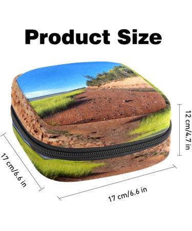Menstrual Pad Bag with Zipper | Ladies Napkin Pouch & Tampon Holder - Perfect for Women & Girls - Buy Online on GoSupps.com