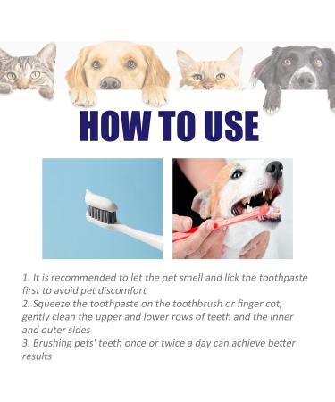 Cat Toothpaste Freshens Breath Cleaning Dog Pet Toothpaste - Safe and Effective Cat Oral Care Toothpaste for Dogs and Pets Frifer - Buy Online on GoSupps.com