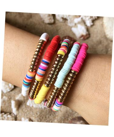 VALICLUD 5pcs Clay Bracelet Fashion Jewelry Decorative Hand Chain Delicate Pendant Womens Bracelet Colorful Embellishment Bracelet Colorful Wristbands Polymer Clay Bracelets Miss Dressing - Buy Online on GoSupps.com