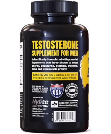 Testosterone Booster for Men | Enhance Muscle Growth Libido & Stamina | Tongkat Ali Workout Supplement - Total T Test Boost (2 Pack - Buy Online on GoSupps.com
