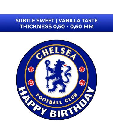 YummyArt Edible Cake Topper - edible cake decorations 20cm diameter edible cake toppers compatible with chelsea cake toppers edible football cake toppers edible - Buy Online on GoSupps.com
