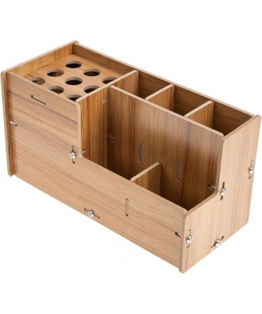 Minkissy 2x Scissor Socket Hairdressing Frame - Salon Storage Case for Shears & Tools | Wooden Kamm Organizer - Buy Online on GoSupps.com