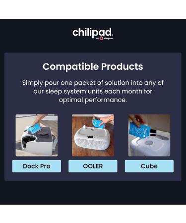 Chilipad Sleep System Cleaner - Deep Cleaning Solution for Chili Cube & OOLER Systems - 12 Pack (1 Ounce Each) - Ideal for Regular Maintenance - Buy Online on GoSupps.com