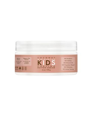 SheaMoisture Kids Curling Styling Cream For Curl Definition Coconut & Hibiscus Curl and Detangle Kids Hair 6 oz
