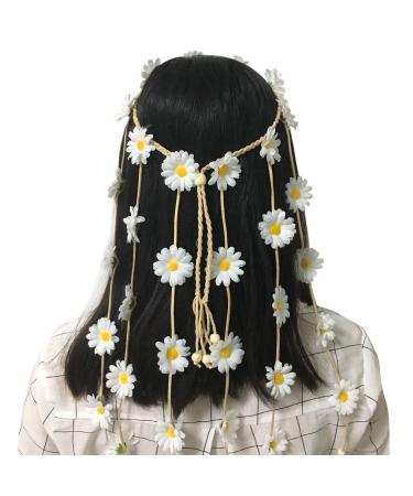 HONBAY Adjustable Bohemia Flower Headband - Sunflower Hair Wreath for Festivals - Buy Online on GoSupps.com