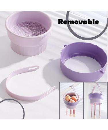 3 in 1 Makeup Brush Cleaner Mat & Bowl | Silicone Brush Drying Holder & Organizer - Ultimate Cleaning Tool for Cosmetics - Buy Online on GoSupps.com