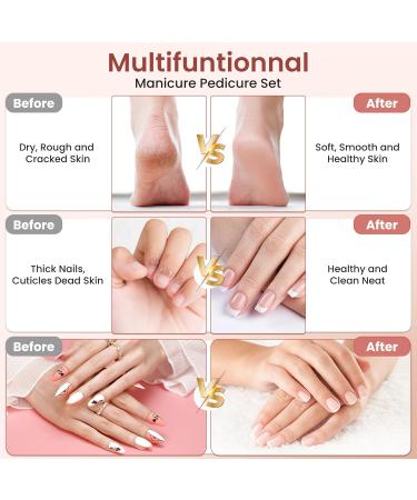 Nail Drill Cordless Pedicure Sets for Feet Electric Nail File Rechargeable Manicure Set for Women 10 Speed Nail Files Electric Nail Drill E File for Gel Nail Thick Toe Nails Gifts for Girl Mum - Buy Online on GoSupps.com