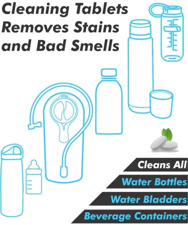 2L / 3L Hydration Bladder Water Reservoir or Cleaning Tablets Leakproof Hydration Pack Ideal for Water Backpack Tasteless & BPA Free TPU Water Pack Quick Release Insulated Tube & Shutoff Valve Cleaning Tabs 30-pack - Buy Online on GoSupps.com