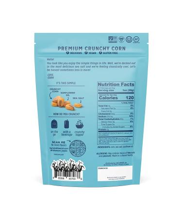 LOVE CORN Sea Salt Snack 1.6oz x10 Bags | Crunchy Non-GMO Gluten-Free Plant Based Low-Sugar | Salted Corn Snack Pack - Buy Online on GoSupps.com