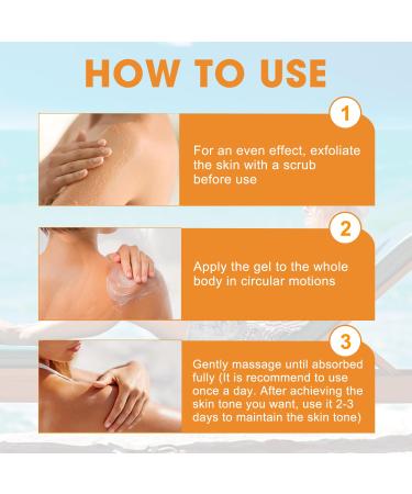 Luxury Intensive Tanning Gel | Natural Accelerator for Sunbeds & Outdoor Tan | Haute Beauty Tanning Lotion - Buy Online on GoSupps.com