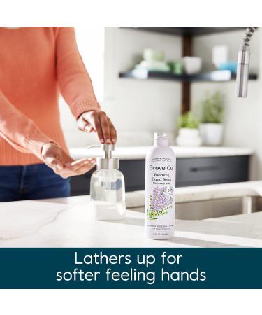 Grove Co. Hydrating Foaming Hand Soap Refills - Lavender & Thyme Scent (Pack of 2) | Cruelty-Free, Paraben-Free, Plastic-Free | Moisturizing Hand Wash - 24 Oz - Buy Online on GoSupps.com