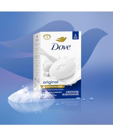 Dove Original Beauty Bar more moisturizing than bar soap Deep Moisture for clean and soft skin 106 g 6 count white - Buy Online on GoSupps.com