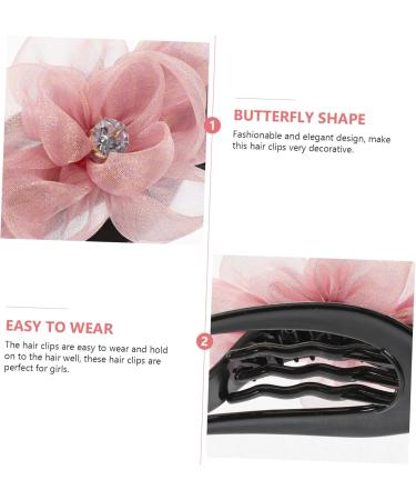 Beaupretty rhinestone hair clip girl hair clips claw clips for girls hair clips flat rhinestone barrettes for women flat clips for hair french hair clips big hairpin Miss rhinestones plastic - Buy Online on GoSupps.com