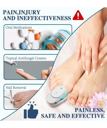 iKeener Nail Fungus Light Treatment Device For Toenail Toe Nail Fungus Treatment Extra Strength With 407nm Blue Light&905nm Light For Nail Fungus& Onychomycosis Fingernail Fungus Removal At Home HZJ-01 - Buy Online on GoSupps.com