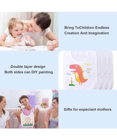 Nephilimia 10-Pack Baby Bibs for Painting | Unisex Drool Bibs for Baby Showers & Parties - Buy Online on GoSupps.com
