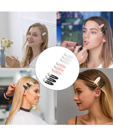 JeoPoom Hairpin Set - 9 Pcs No Bend & No Crease Clips for Hair Styling in White, Pink, and Black - Buy Online on GoSupps.com
