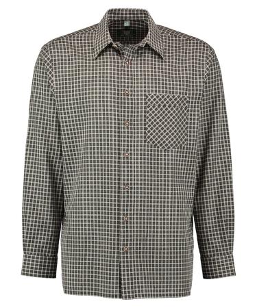 OS traditional men's shirt long-sleeved hunting shirt with collar Spemet 49-50 olive