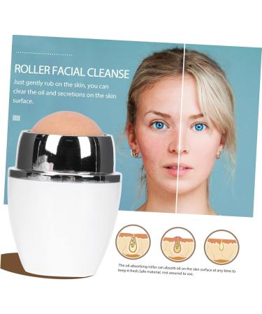 FOYTOKI 1pc Facial Oil Absorbing Ball Skincare Tool Cleaning Tool Facial Oil Control Tool Face Roller White 1 count (Pack of 1) - Buy Online on GoSupps.com