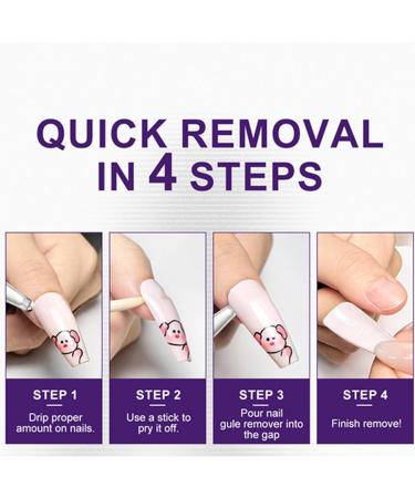 Remover for Pressed Nails | 120ml Gel Glue Remover for Self-Adhesive Nails Long-Lasting Cleaning Liquid for Daily Use Travel Office Home Parties and Special Occasions - Buy Online on GoSupps.com
