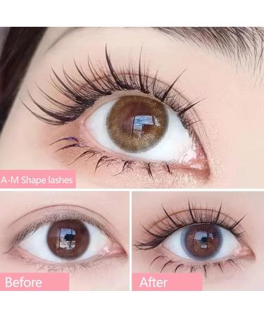Reusable Self-Adhesive Eyelashes Natural Fluffy Curling Long Eyelashes Cat Eye Lashes 3D Fake Eyelashes Natural Look Waterproof Soft Thick Volume Faux Lashes No Magnet No Glue Needed Lash - Buy Online on GoSupps.com