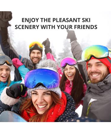 AKASO OTG Ski Goggles - Mag-Pro Magnetic Interchangeable Lenses - A1-black Frame / Grey Lens - Snowboard Goggles for Men & Women - Buy Online on GoSupps.com