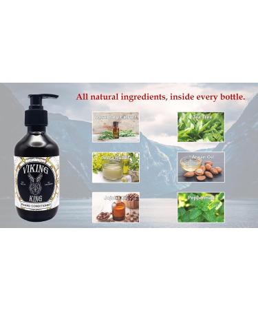 Viking King Beard Conditioner - Tea Tree & Mint - 300ml | Best Beard Care for Men - International Shipping Available - Buy Online on GoSupps.com