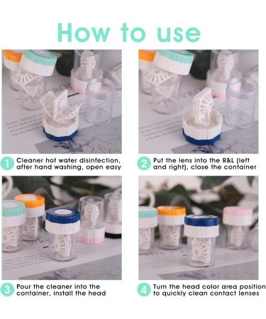 SIBBA 5-Piece Manual Contact Lens Cleaner & Portable Container | Daily Use Lens Cleaning Tank - Buy Online on GoSupps.com