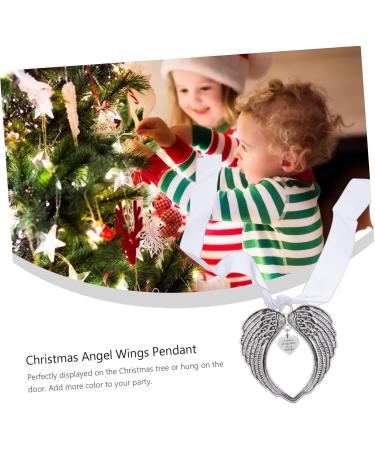 Zerodeko Wing Tree Pendants 1pc Wings Ribbon Pendant Christmas Ribbon Party Layout Prop Christmas Wing Pendant Fairy Ornament - Buy Online on GoSupps.com