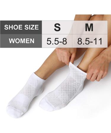 CS CELERSPORT Women's Running Ankle Socks - 6 Pack, White, Medium Size - Buy Online on GoSupps.com