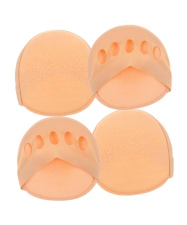 2 Pairs High Heels Forefoot Pad Toe Topper Liner Socks Invisible Socks De Mujer Summer Toe Socks Forefoot Insert Insoles Finger Socks Anti-Slip Womens Girl Shoelaces Miss As Shown 9x8.5x0.5cm