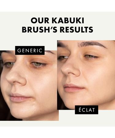 Kabuki Brush - Flat Top Kabuki Brush - Bronzer Brush Contour Brush Blush Brush and Foundation Brush for Liquid Makeup Flawless & Effortless Makeup Brush Vegan Fibres Make Up Brush - Buy Online on GoSupps.com