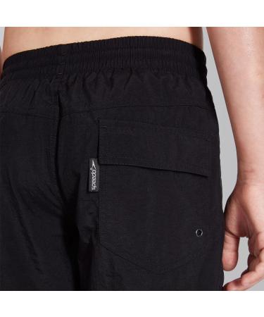Speedo Boys Solid Leisure Watershorts L Black | Comfortable Swimwear for Boys | International Shipping Available - Buy Online on GoSupps.com