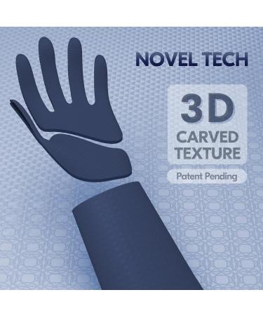 VGO TPE Household Gloves - Slipproof Latex-Free Cleaning & Kitchen Gloves (Dark Blue 1 Pair) - Super Thick & Durable for Garden & Bathroom Use - Buy Online on GoSupps.com