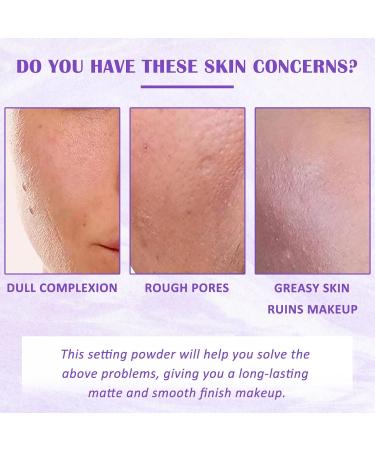 Oil Control Pressed Setting Powder - Matte Long-Lasting Waterproof Makeup | Flawless Lightweight Face Cosmetics in Purple Lavender - Buy Online on GoSupps.com